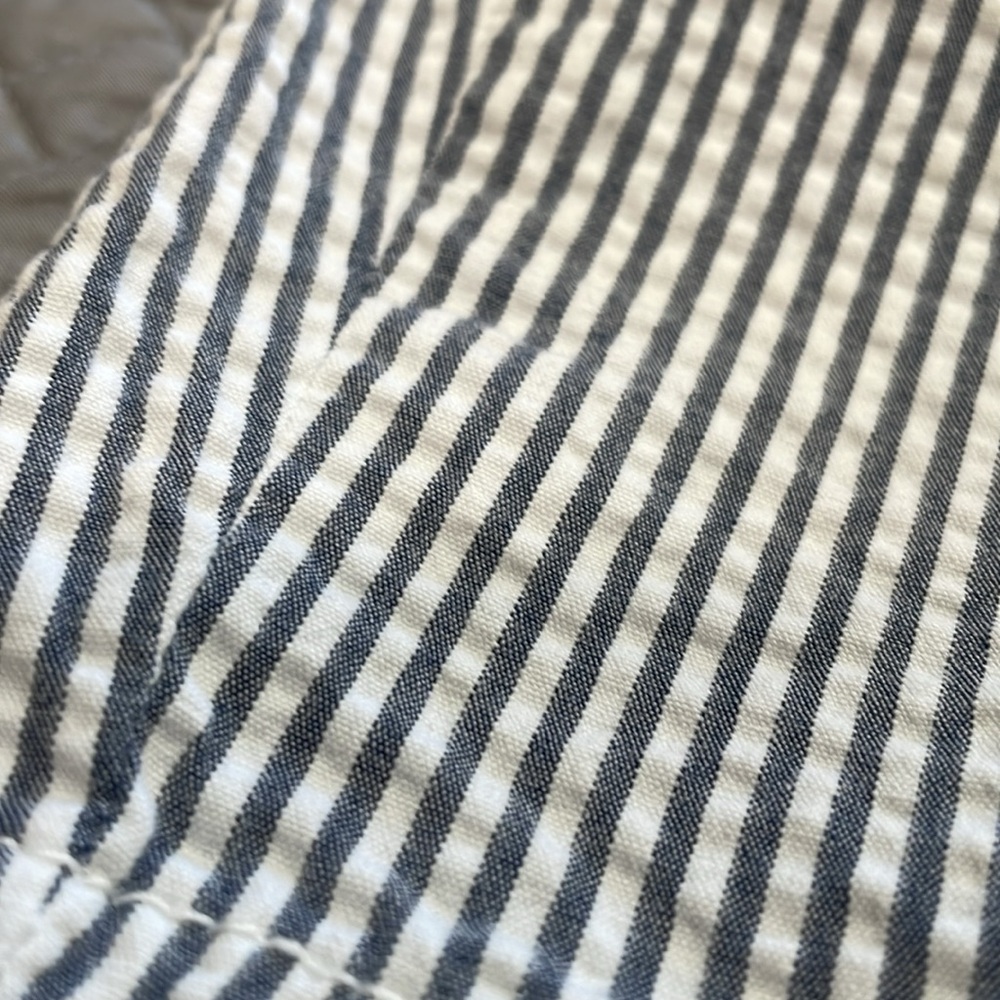 St. John's Bay Black and White Striped Women Shorts - Picture 10 of 10